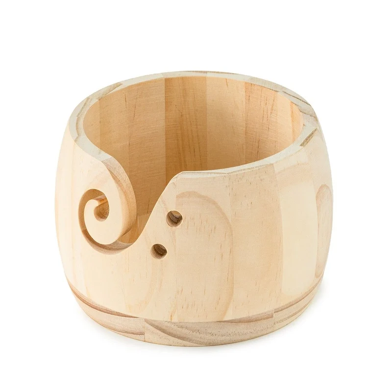 Garnschale aus Holz