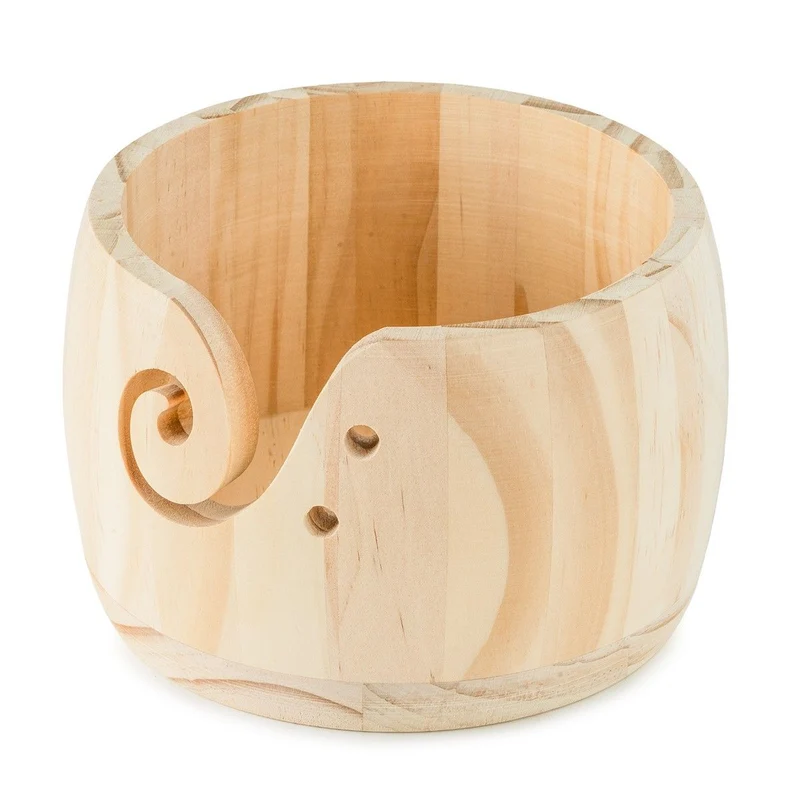 Garnschale aus Holz