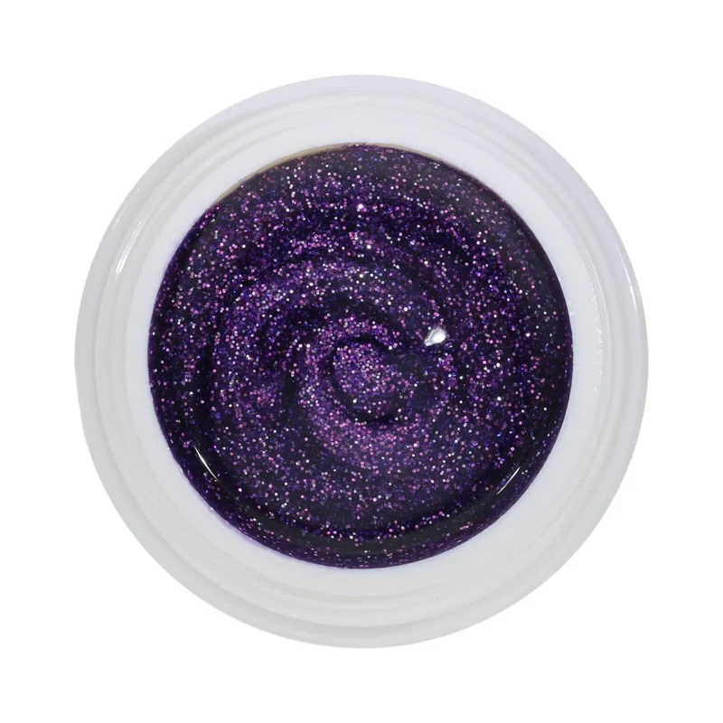 #165 Premium-GLITTER Color Gel 5ml Flieder und Rosa mit Silberglitter