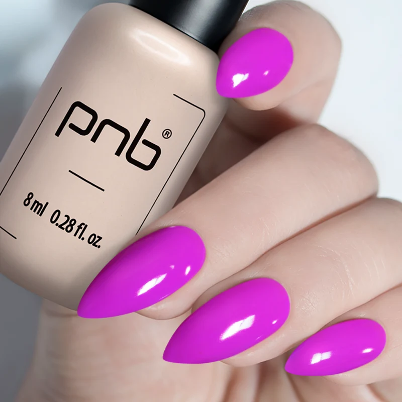 PNB purple gel nail polish 115 Fun