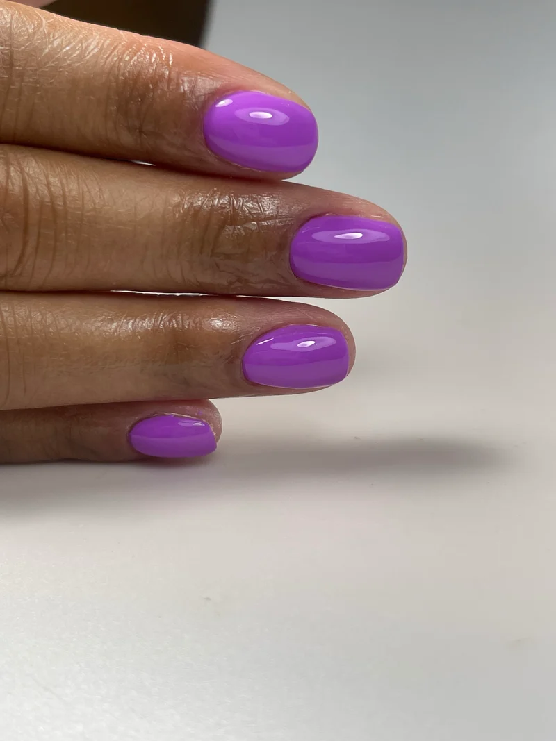PNB purple gel nail polish 115 Fun