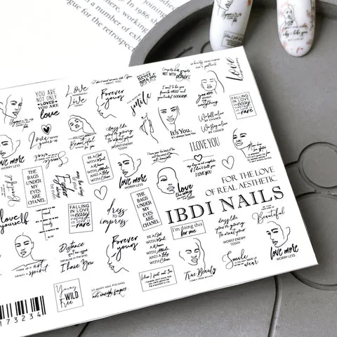 IBDI Abstract nail decals / sliders #551