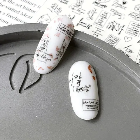 IBDI Abstract nail decals / sliders #551