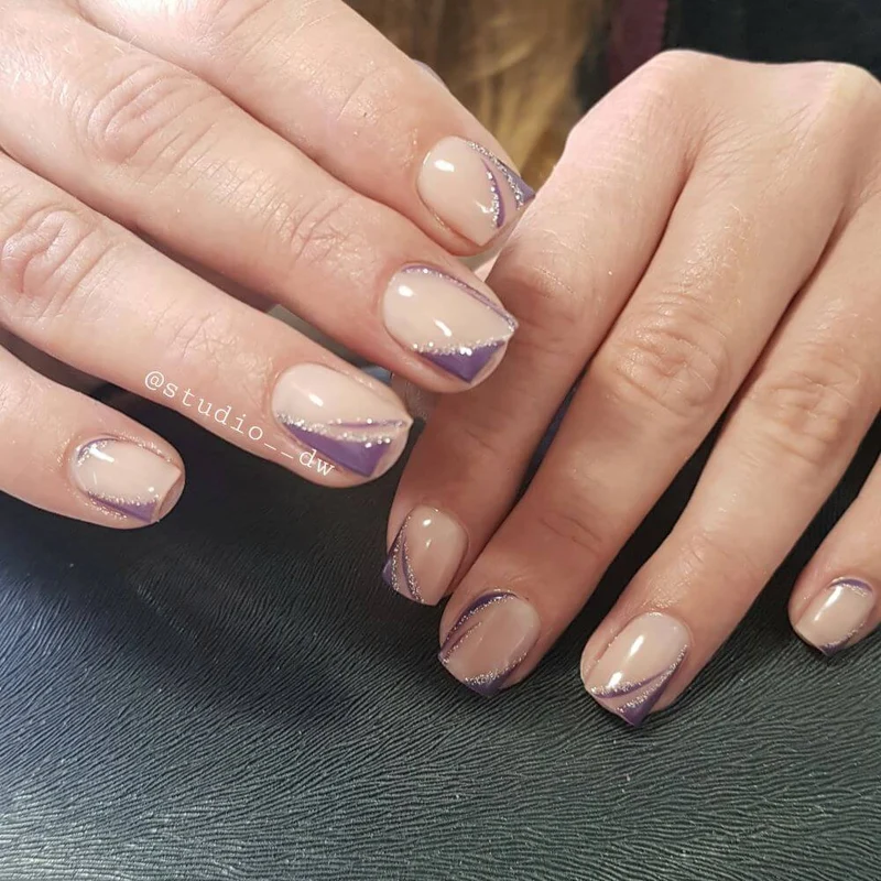 #128 Premium-GLITTER Color Gel 5ml Klar mit kräftigem Silberglitter