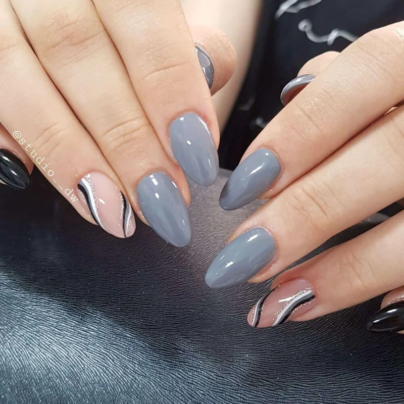 #128 Premium-GLITTER Color Gel 5ml Klar mit kräftigem Silberglitter