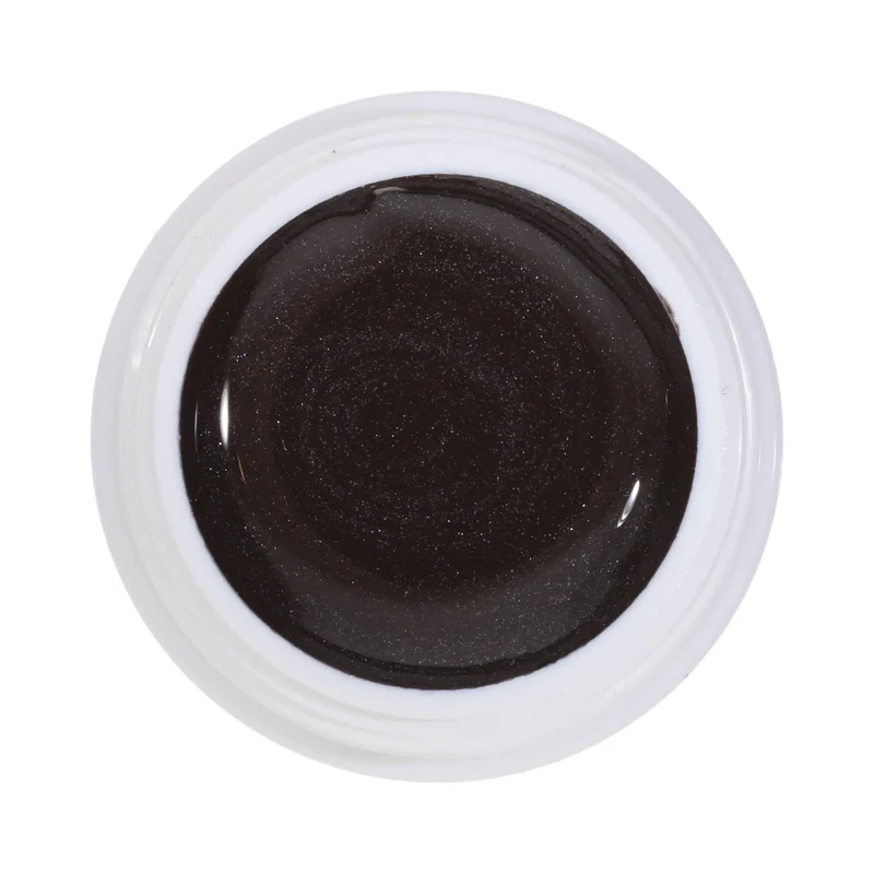 #127 Premium-EFFEKT Color Gel 5ml Kaltes Dunkelbraun mit Silberschimmer