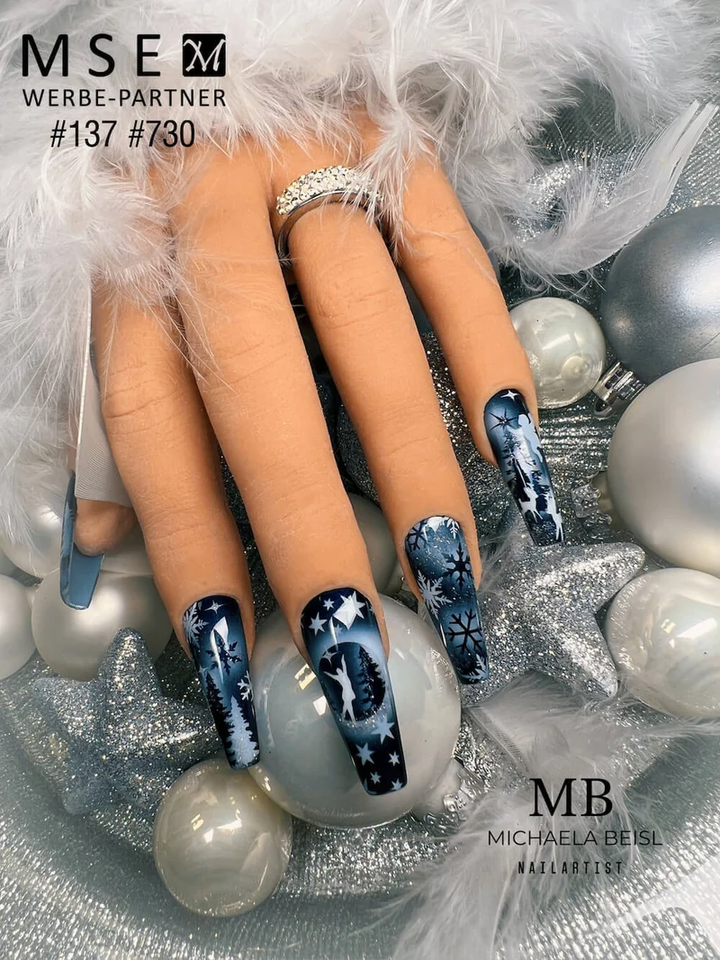 #137 Premium-EFFEKT Color Gel 5ml Sehr dunkles Blau mit blauem Perlglanz