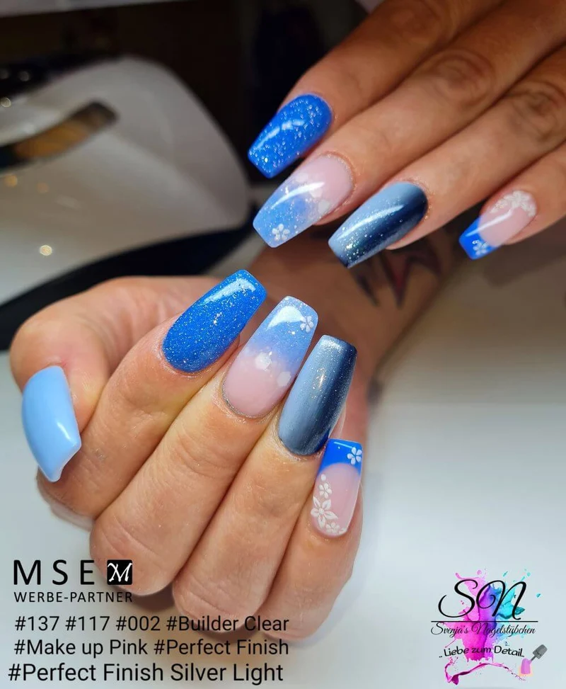 #137 Premium-EFFEKT Color Gel 5ml Sehr dunkles Blau mit blauem Perlglanz