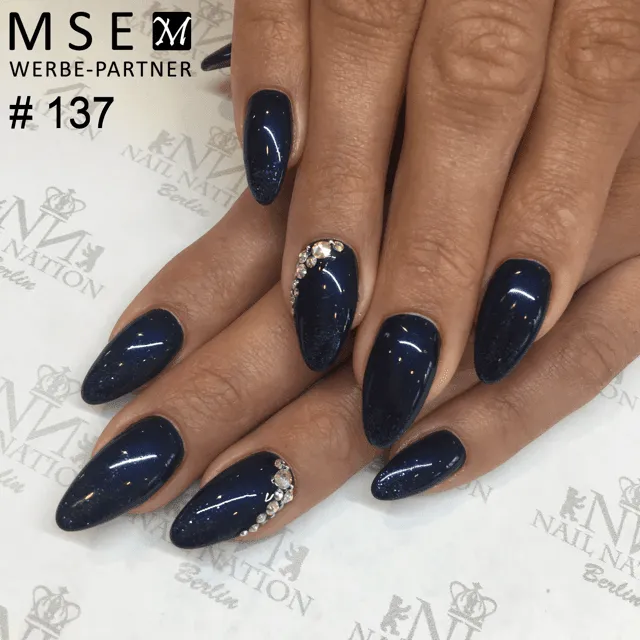 #137 Premium-EFFEKT Color Gel 5ml Sehr dunkles Blau mit blauem Perlglanz