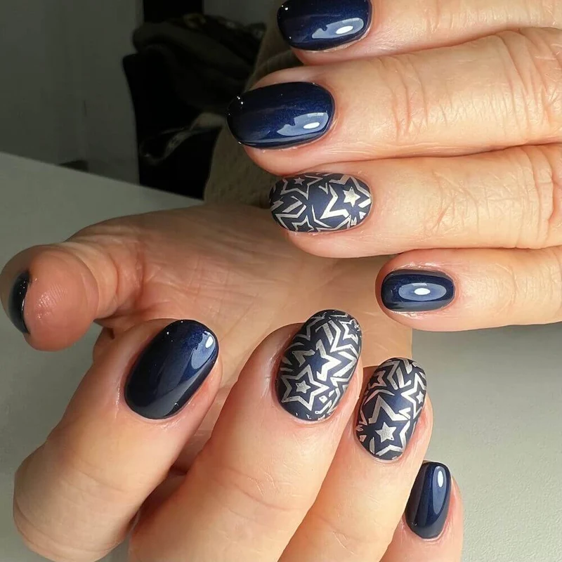 #137 Premium-EFFEKT Color Gel 5ml Sehr dunkles Blau mit blauem Perlglanz