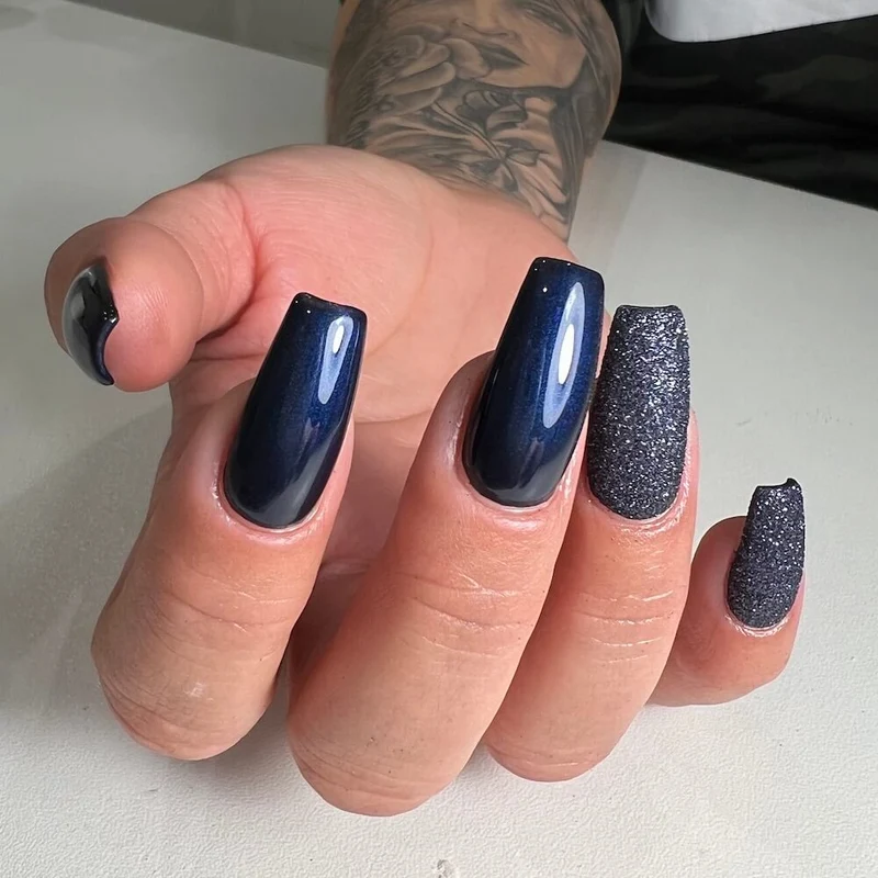 #137 Premium-EFFEKT Color Gel 5ml Sehr dunkles Blau mit blauem Perlglanz