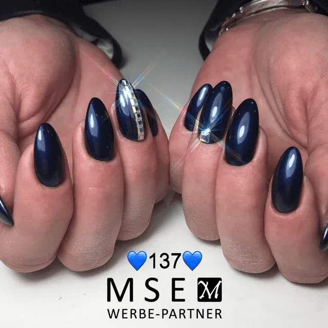 #137 Premium-EFFEKT Color Gel 5ml Sehr dunkles Blau mit blauem Perlglanz
