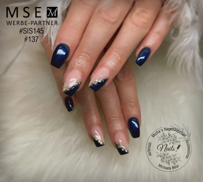 #137 Premium-EFFEKT Color Gel 5ml Sehr dunkles Blau mit blauem Perlglanz