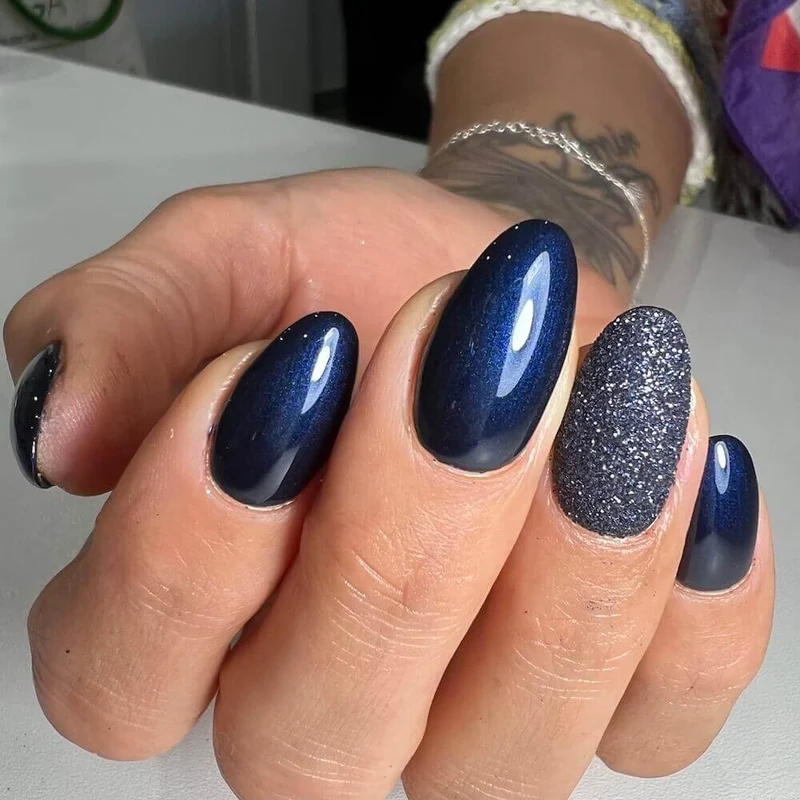 #137 Premium-EFFEKT Color Gel 5ml Sehr dunkles Blau mit blauem Perlglanz