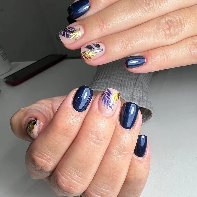 #137 Premium-EFFEKT Color Gel 5ml Sehr dunkles Blau mit blauem Perlglanz