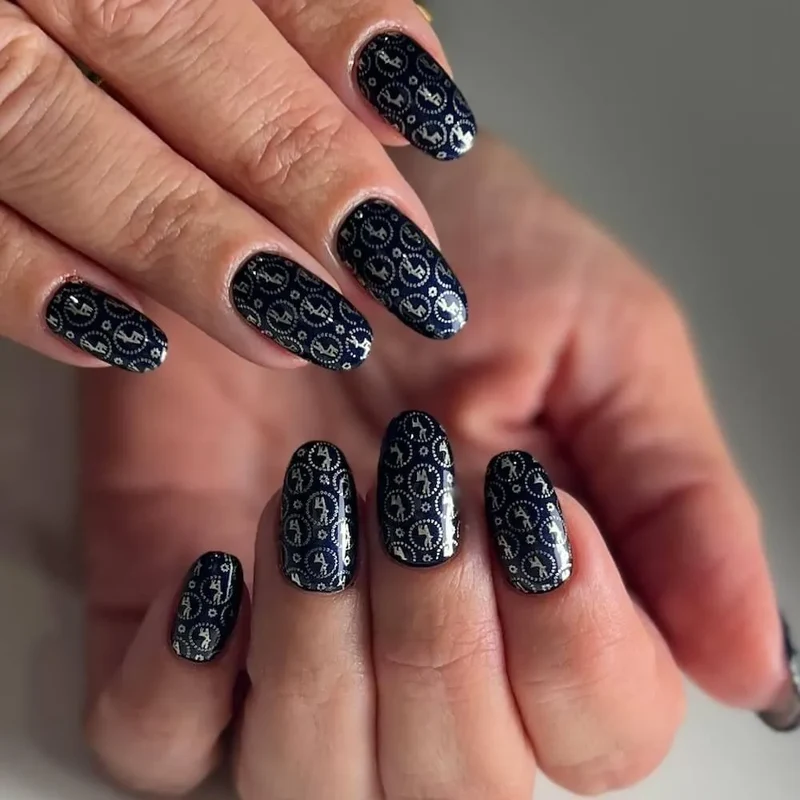 #137 Premium-EFFEKT Color Gel 5ml Sehr dunkles Blau mit blauem Perlglanz