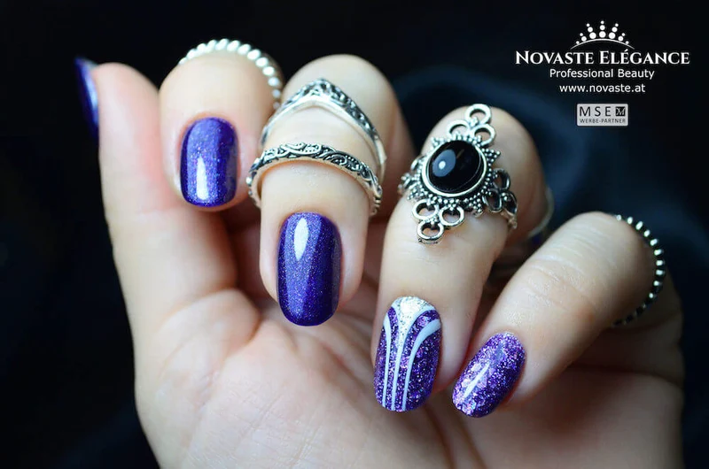 #205 Premium-EFFEKT Color Gel 5ml Kräftiges Blauviolett mit Multicoloreffekt