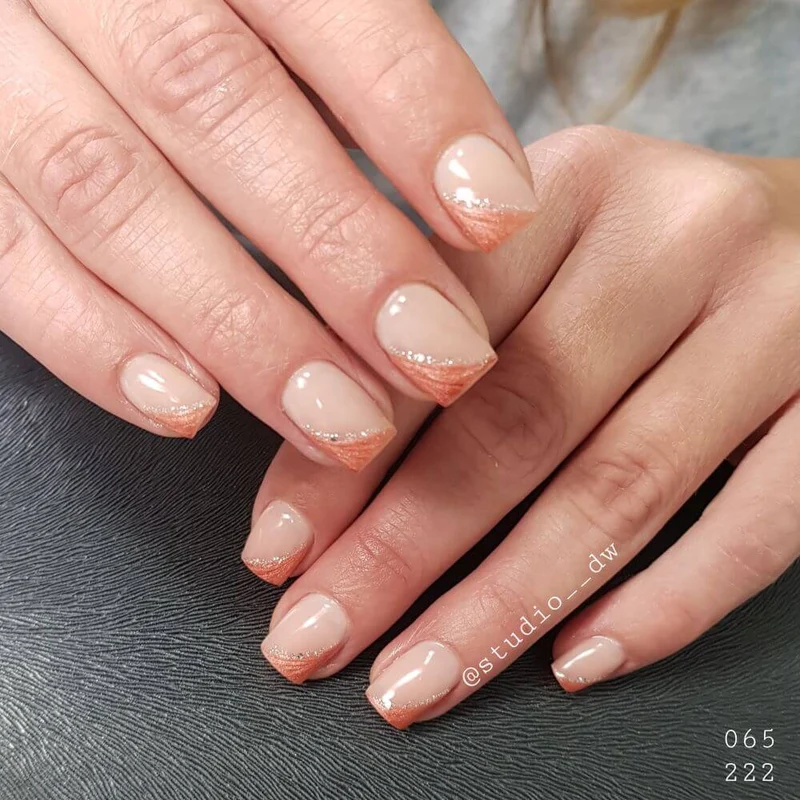 #065 Premium-EFFEKT Color Gel 5ml Heller Rosenholzton unterstrichen vom Perlglanzeffekt
