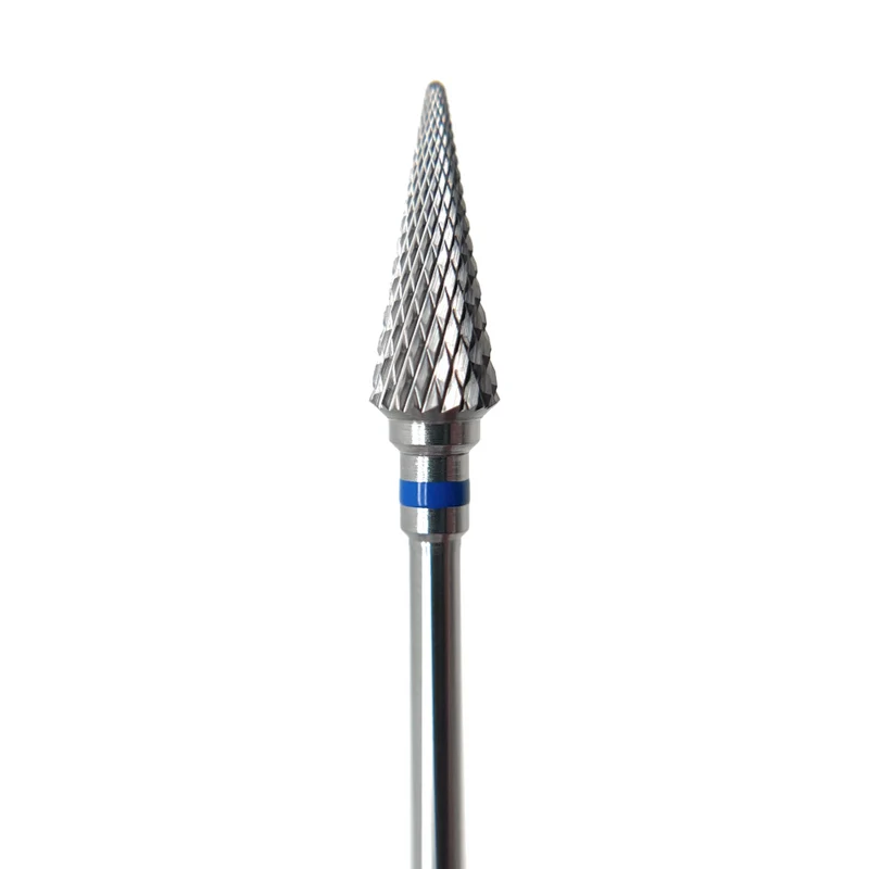 Carbide e-file nail drill bits - Cone (pointed) , Medium, for Russian manicure, electric file nail drill bits for gel nail polish removal