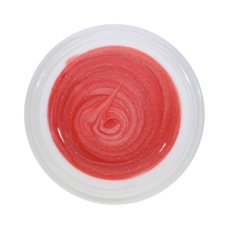 #163 Premium-EFFEKT Color Gel 5ml Lachsrosa mit goldenem Perleffekt