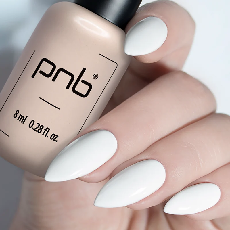 PNB white gel nail polish Perfect White