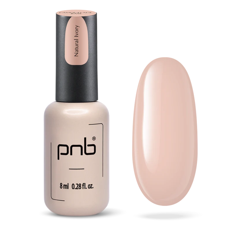 PNB Camouflage Base gel nail polish Natural Ivory