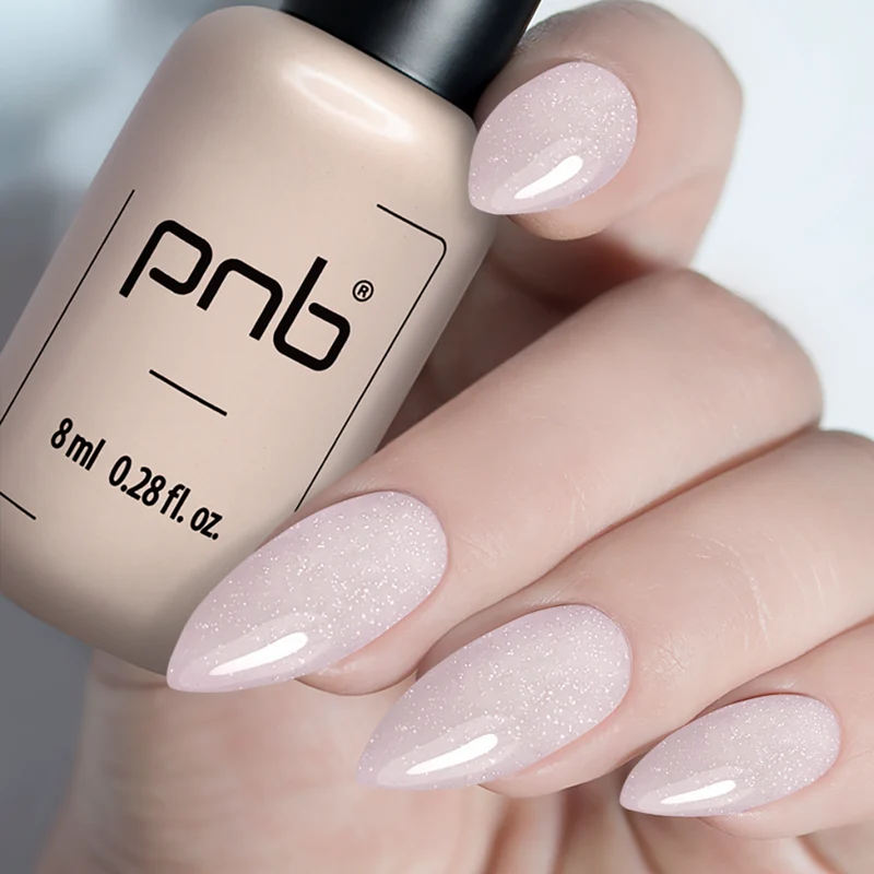 PNB Crystal Base gel nail polish Milk