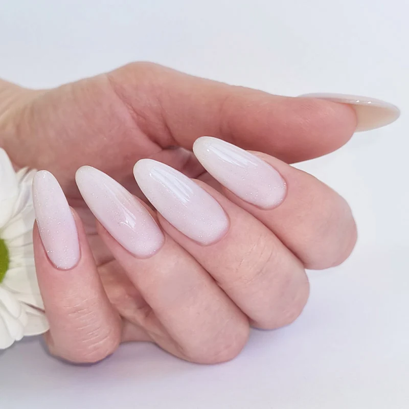 PNB Crystal Base gel nail polish Milk