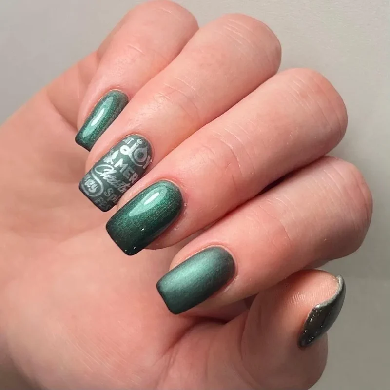 #133 Premium-EFFEKT Color Gel 5ml Dunkelgrün mit grünem Perlglanz