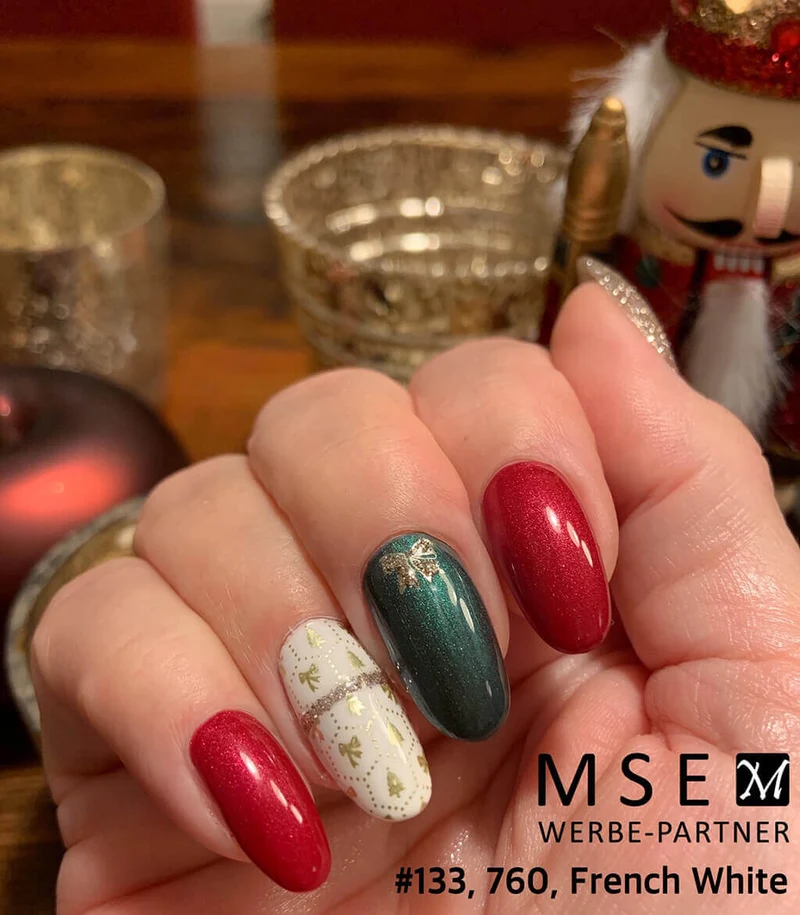 #133 Premium-EFFEKT Color Gel 5ml Dunkelgrün mit grünem Perlglanz