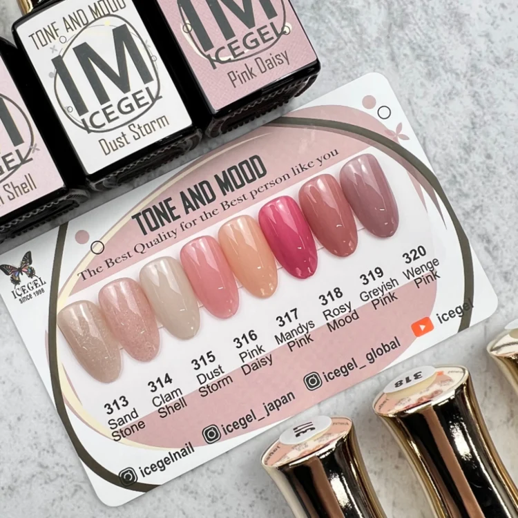 ICEGEL Tone & Mood gel polish 312 - 320