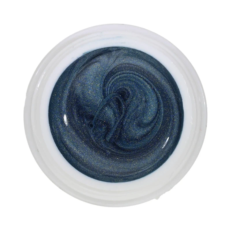 #132 Premium-EFFEKT Color Gel 5ml Grau abgetöntes Blaugrün mit silber/gold Perlglanz