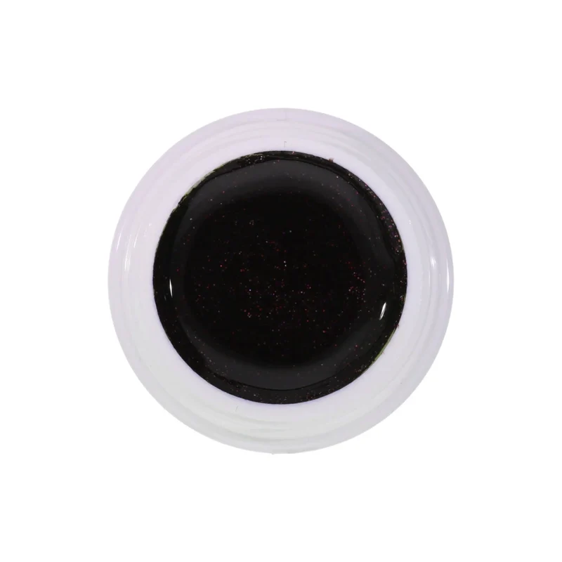 #095 Premium-GLITTER Color Gel 5ml Schwarzviolett mit Multicolorglitter