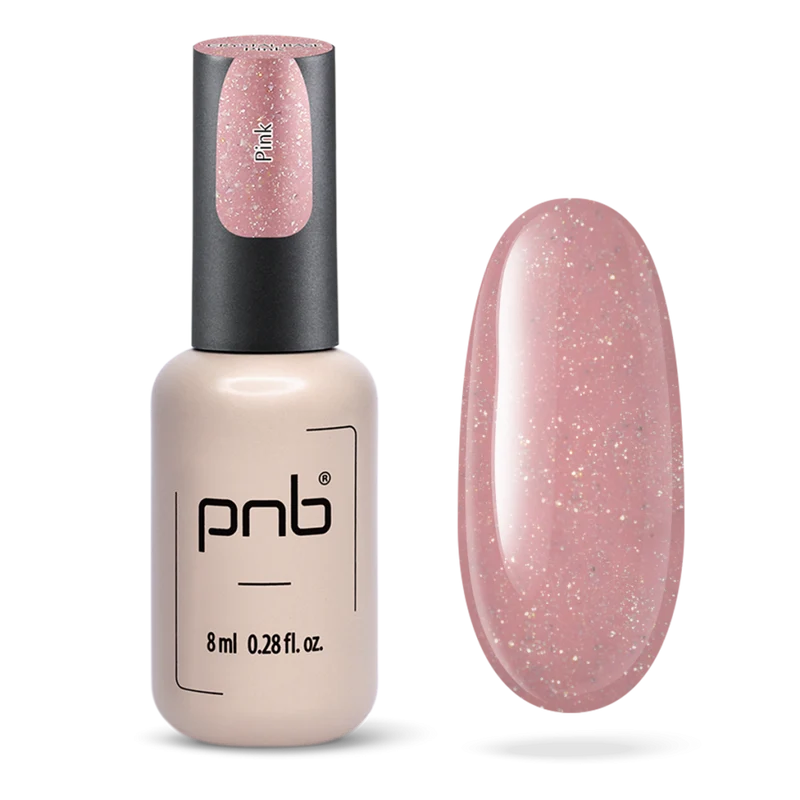 PNB Crystal Base gel nail polish Pink