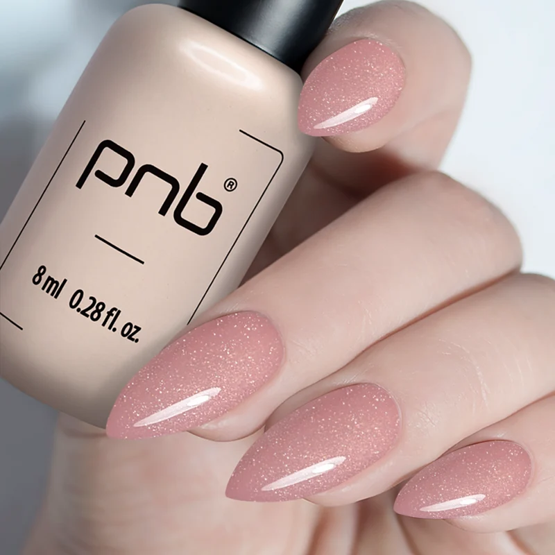 PNB Crystal Base gel nail polish Pink