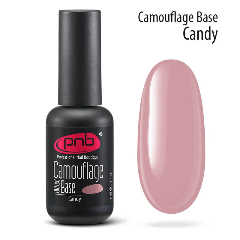 PNB Camouflage Base gel nail polish Candy