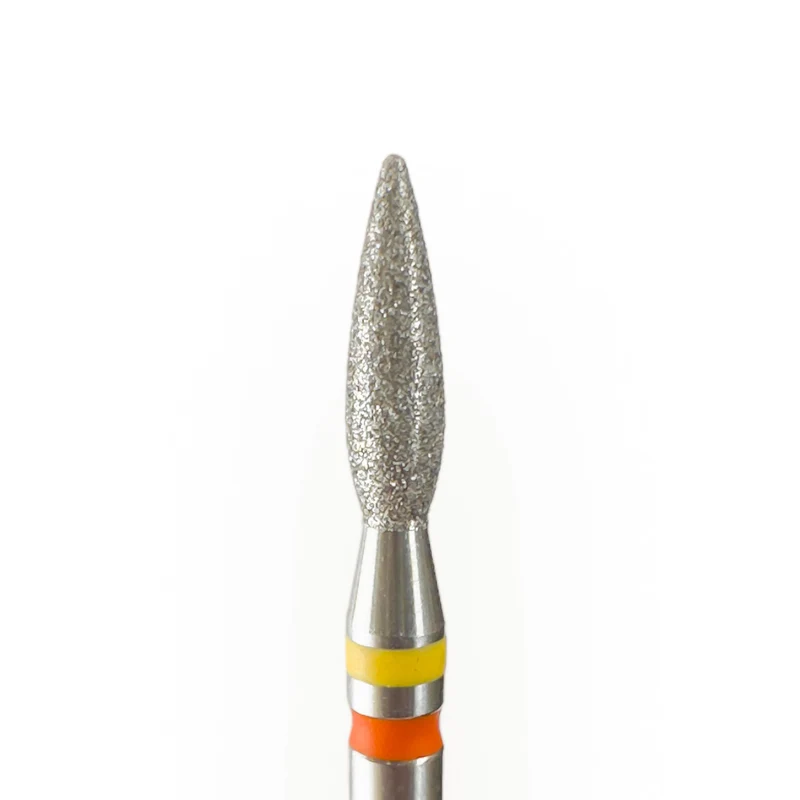 TWIN Flamme Diamant Bit (rot/gelb) fein-sehr fein 2,3mm von KMIZ