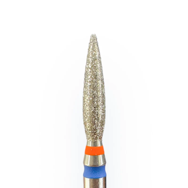 TWIN Flamme Diamant Bit (rot/blau) fein-mittel in Größen: 1,8mm bis 2,3mm von KMIZ
