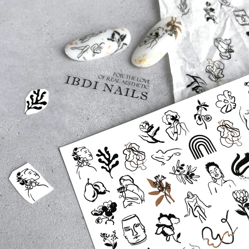 IBDI Abstract nail decals / sliders #549