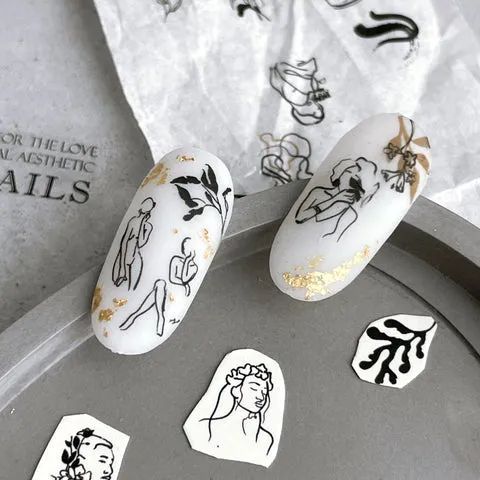 IBDI Abstract nail decals / sliders #549