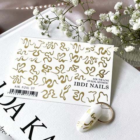 IBDI Abstract nail decals / sliders #Air foil 37