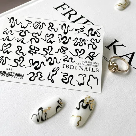 IBDI Abstract nail decals / sliders #548