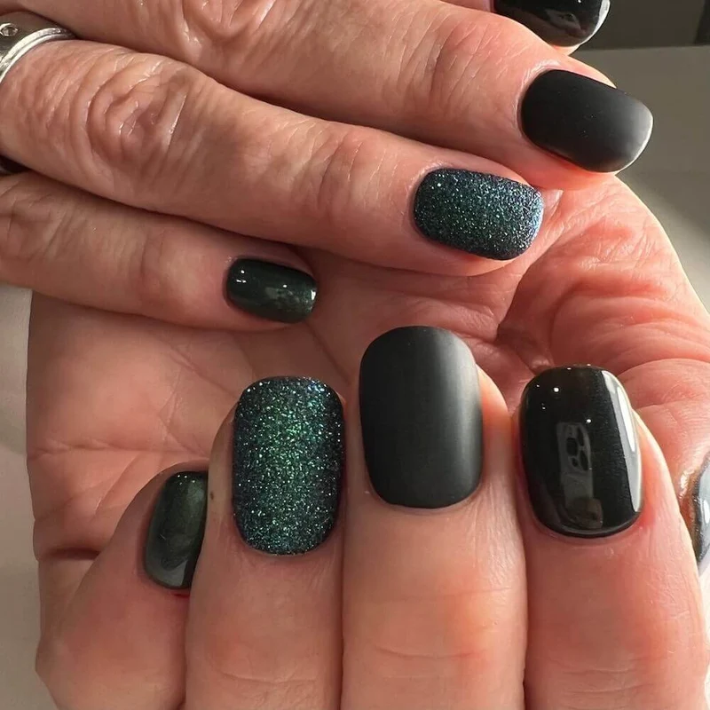 #047 Premium-EFFEKT Color Gel 5ml Schwarzgrün mit leichtem Perlglanz