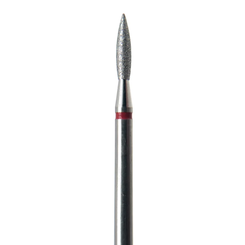 Diamond e-file nail drill bits 2.0mm -Flame, soft grit, Russian manicure nail drill bits, cuticle cutter