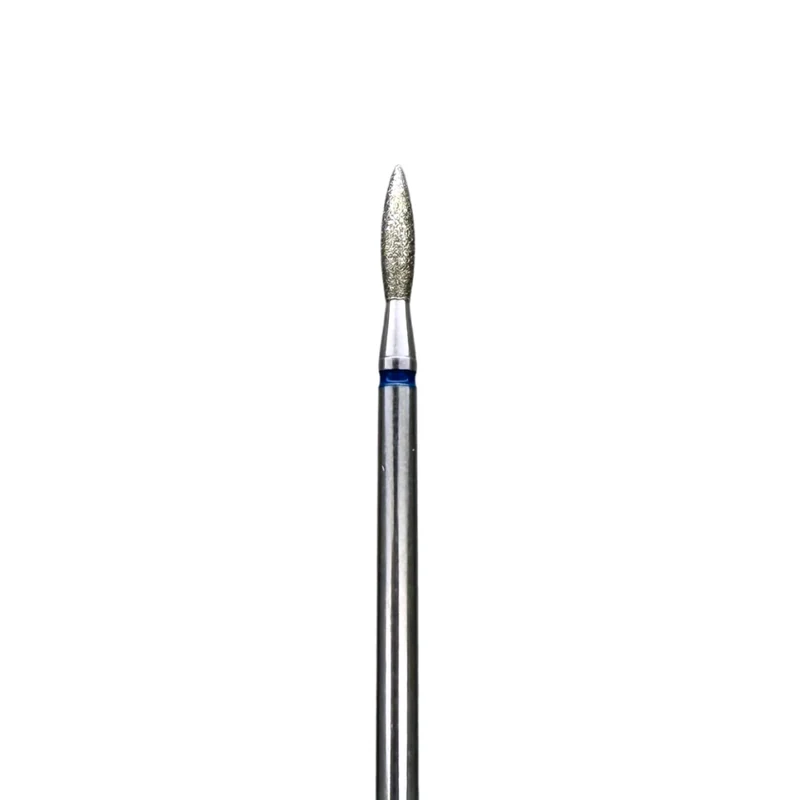 Diamond e-file nail drill bits 2.1mm -Flame, Medium grit, Russian manicure nail drill bits, cuticle cutter