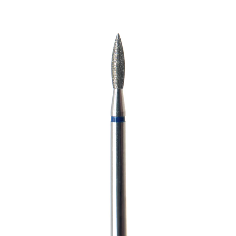 Diamond e-file nail drill bits 2.1mm -Flame, Medium grit, Russian manicure nail drill bits, cuticle cutter