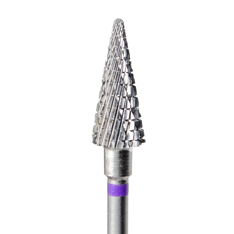 Fräseraufsatz Hartmetall Bit Rundkegel spitz (violett) grob von KMIZ