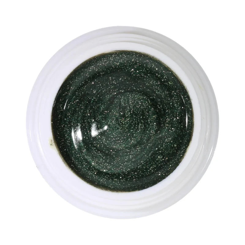 #178 Premium-GLITTER Color Gel 5ml Dunkles Tannengrün mit bronzefarbenem Glitter