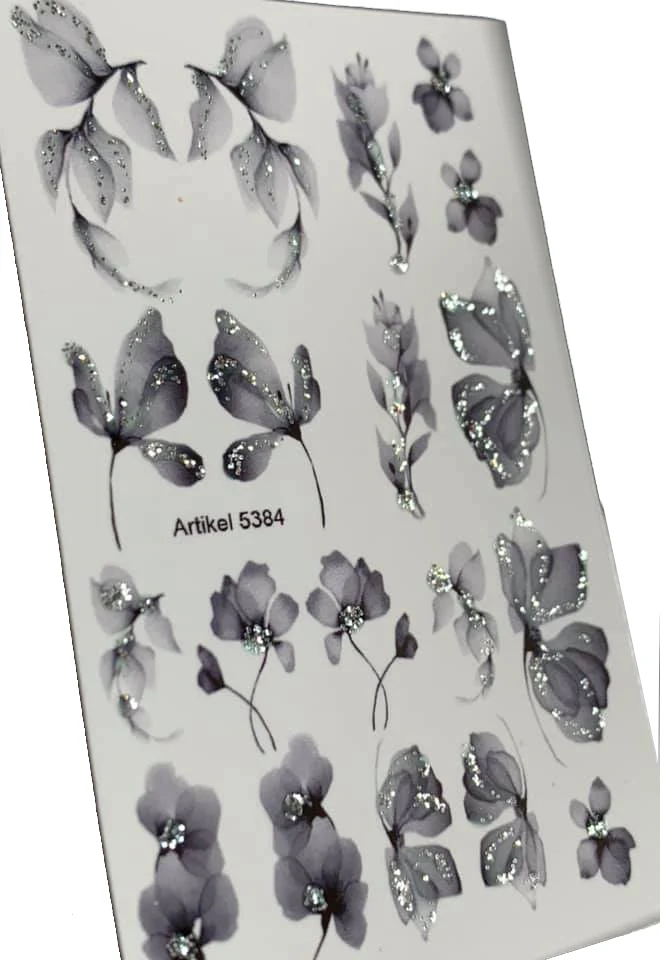 INKVICTUS flower nail decals / sliders 5384