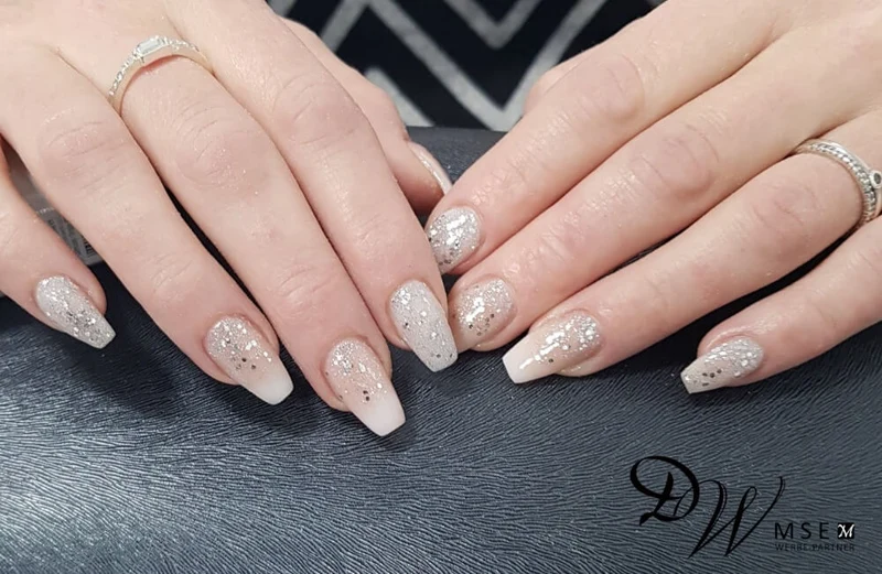 #222 Premium-GLITTER Color Gel 5ml Klassisches silbernes Glittergel dominiert von groben Glitterpartikeln